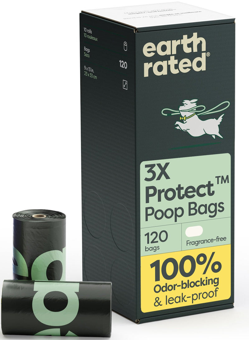 Odor-Blocking Dog Poop Bags Refill Rolls With 3X Protect Technology O6